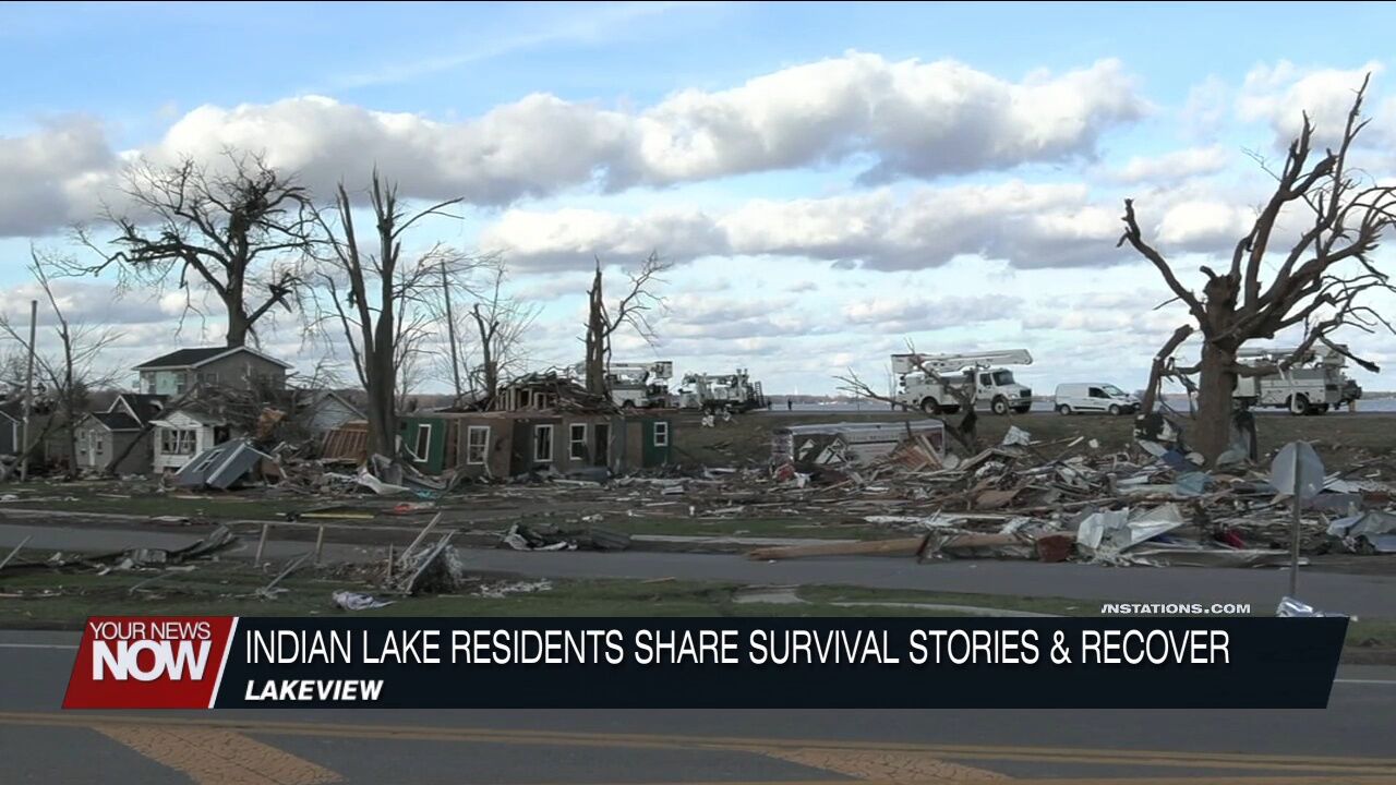 Lakeview resident shares tornado survival story while recovery efforts beginning